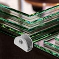 thumbnail image 4 of Raindrops 8Pcs Silver Glass Shelf Brackets Mirror Hanging Clamp For Bathroom Installation, 4 of 7