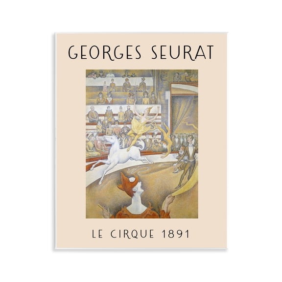 Stupell Industries Classic Georges Seurat People Painting Unframed Art Print Wall Art, 11 x 14