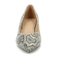 thumbnail image 6 of Journee Womens Pammie Slip On Pointed Toe Kitten Heel Pumps, Widths Available, 6 of 9