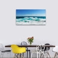 thumbnail image 5 of HFDF Sea Beach Canvas Wall Art for Living Room Wall Decor Ocean Waves Canvas Pictures Blue Surfing Water Seagull Canvas Prints Artwork Office Home Wall Decorations Ready to Hang 24x20inch Framed, 5 of 6
