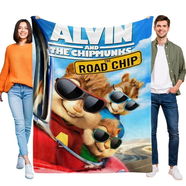 Alvin y las Ardillas anti-pilling, suave, ligera, esponjosa y acogedora de lujo para hogar y cocina – Perfecta para niños y adultos, 100 x 150 cm