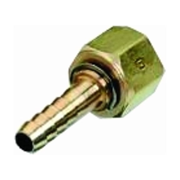 Brass Hose Adaptors, Female Swivel/Barb, B-Size, RH