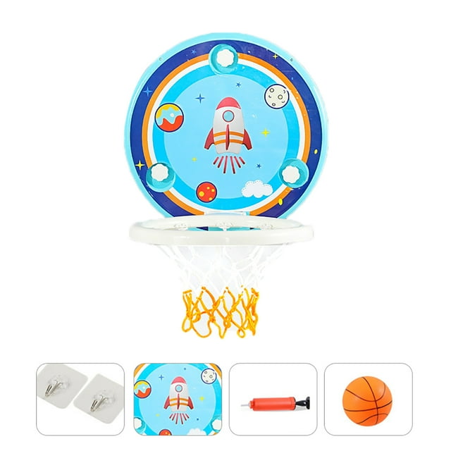 Children Basketball Hoop Set Funny Suction Cup Basketball Toy Indoor Sport Game