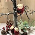 thumbnail image 2 of Cerdos en mantas, decoración navideña, colgante de cerdo de Navidad de dibujos animados lindo hecho a mano con accesorios de cerdito de madera, adorno divertido para árbol de Navidad para decoración n, 2 of 7