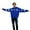 Blue, variant on Bibifish Womens Hoodies "Brooklyn" Graphic Oversized Long Sleeve Hoodies With Pocket Loose Fit City Trips Street Style Urban Stylish Hooded Tops