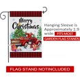 thumbnail image 4 of Christmas Garden Flag 12.5x18 Double Sided, Xmas Flag for Outside Red Truck, Buffalo Plaid Merry Christmas Yard Flag, Holiday Farmhouse Christmas Banner Outdoor Winter Decorations, 4 of 6