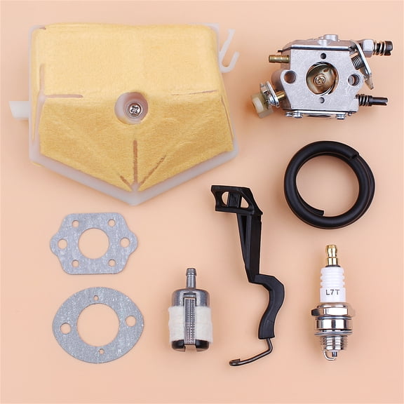 Carburetor Air Fuel Filter Line Choke Rod with Gasket Kit for Rancher Husqvarna 51 55 Chainsaw WT-170