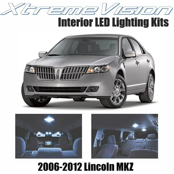 Xtremevision Interior LED for Lincoln MKZ 2006-2012 10 Pieces Cool White Interior LED Kit   Installation Tool