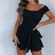 thumbnail image 3 of Mini Vestido Vestido ajustado de jacquard con cuello desbocado Cgtredaw para Mujer Negro T XXL, 3 of 6