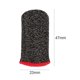 thumbnail image 1 of 2 fundas para dedos de juegos móviles de 24 puntadas antisudor antideslizantes (negro y rojo)., 1 of 9