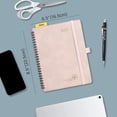 thumbnail image 3 of POPRUN 2027 Planner Weekly and Monthly Calendar, 6.5" x 8.5" (Jan-Dec 2027) Agenda, Daily Appointment Book with Pocket, Spiral Bound Hardcover, Soft Pink, 3 of 9