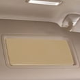 thumbnail image 3 of QIFULL Beige Sun Visor Cover for Car Driver Side Vanity Mirror Easy Installation, 3 of 8