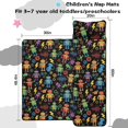 thumbnail image 5 of Robot and Lightning Black Pattern Teens Toddler Nap Mat with Pillow, Sleeping Mat Bag for Preschool Daycare 60"x20", 5 of 6