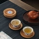 thumbnail image 5 of Fiudx Liquidación de ahorros de verano Posavasos de ratán de porcelana azul y blanca, manteles individuales redondos, tapetes para Café, tapetes para mesa de cocina, tapetes para mesa de cocina redon, 5 of 7