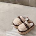 thumbnail image 6 of Fesfesfes White Shoes Women Slippers For Women A Pair Of Lazy Slippers Curly Cozy Flat Slide Slippers Comfy Soft Non-Slip House Shoes Indoor And Outdoor Warm Gift 6.5(38), 6 of 7