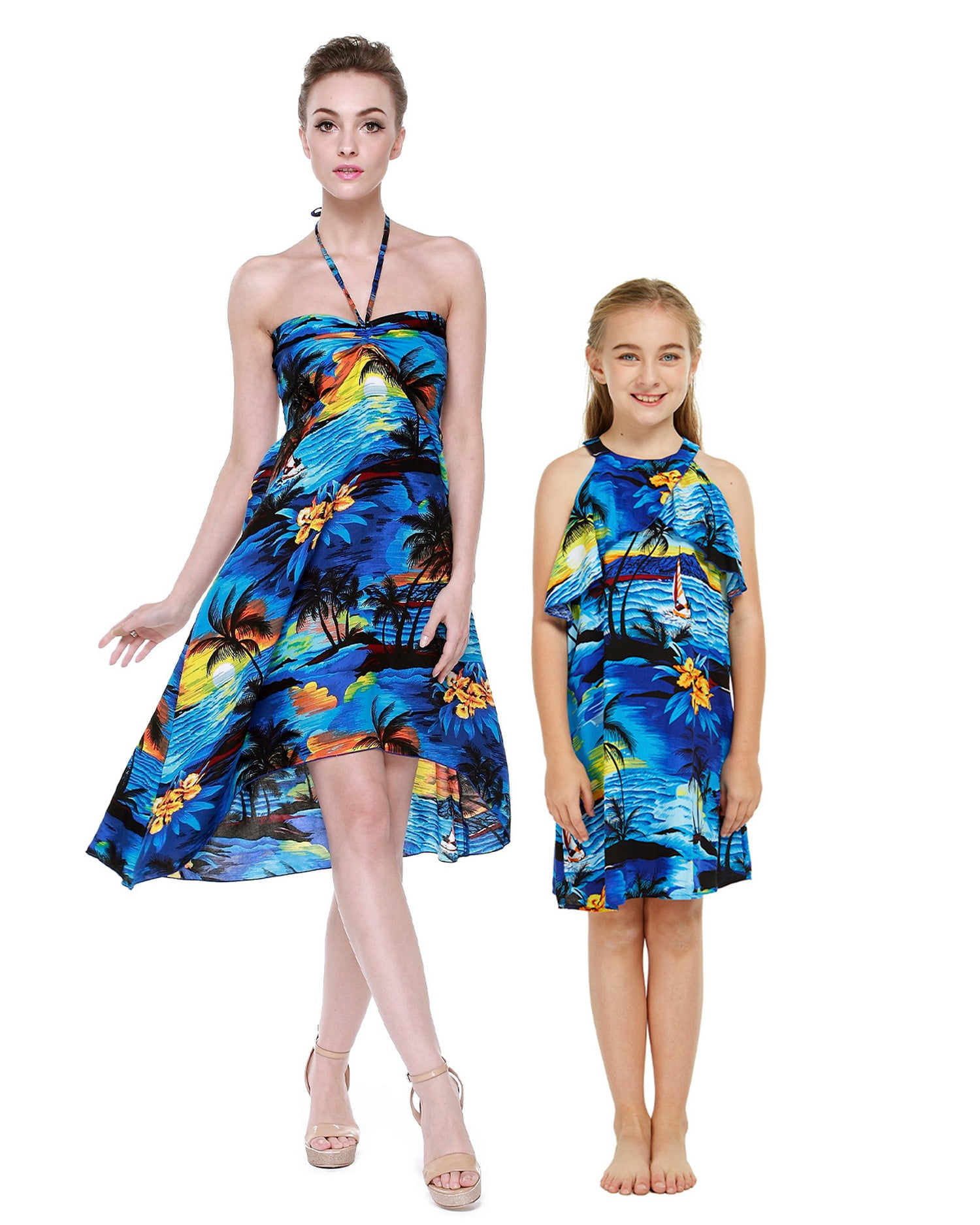 neon halter dress