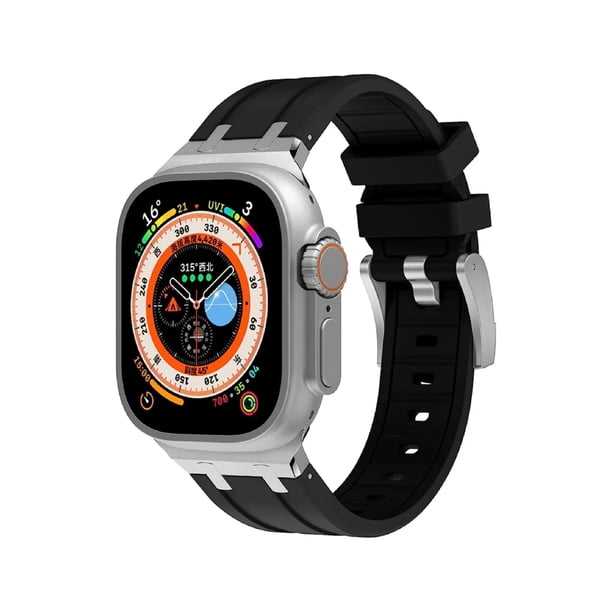 Correa De Lujo Compatible con Apple Watch Silicon Suave, Todas las Series