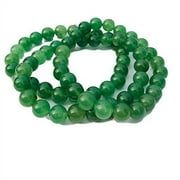 OLLIEWEST Ollie West Set of 3 Jade Bracelet for Women - 8mm Real Jade Beads - 7" Standard Size - Jade Jewelry for Women - Healing Crystal Jewelry - Jade Stone Bracelet for Women - Worry Beads (Green)