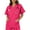Hot Pink, variant on HeedFit Unisex Scrub Top, V-Neck, Multiple Pockets, s, Charcoal