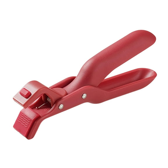 DOMELAY Anti Scalding Clip Bowl Clamp Holder Pan Dish Clip Gripper Pot Pan Gripper s red