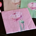 thumbnail image 4 of 60 Count Flower Blossom Party Napkins, 3 Packs of 20, 3 Ply Paper, Luncheon Size 6.75 x 6.75 Inches, 3 Vibrant Shabby Chic Patterns, 4 of 6