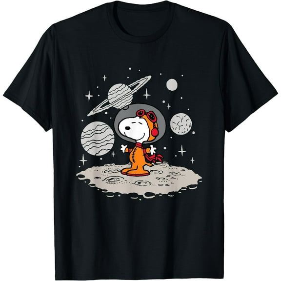 Peanuts Snoopy Planets Shirt – Outer Space Starfield Tee for Kids & Adults