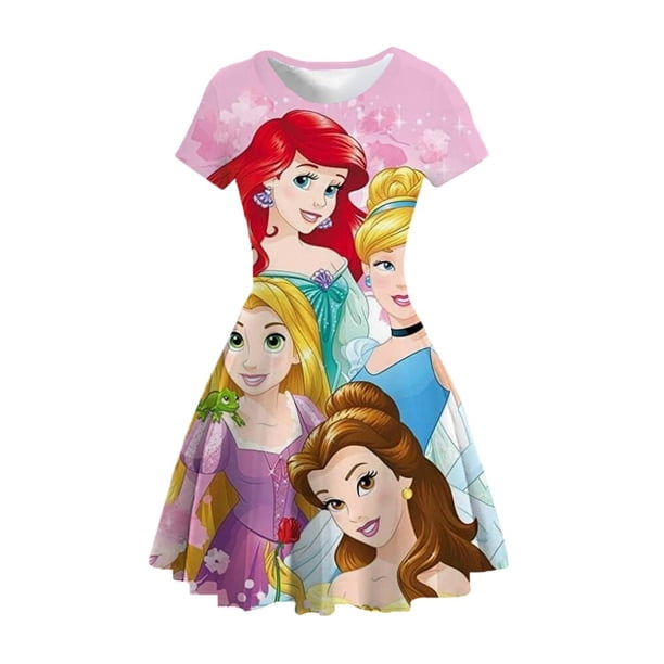 Disney Frozen Anna Elsa 3D princesa vestido para niña fiesta niños Cosplay hermosa flor verde cumpleaños sorpresa vestidos disfraz 160 Gao Jinjia LED