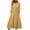 Yellow, variant on Dresses For Women 2024 Fashion Solid Color Round Neck Long Frock Casual Loose Versatile Long Frock Daily Commuting