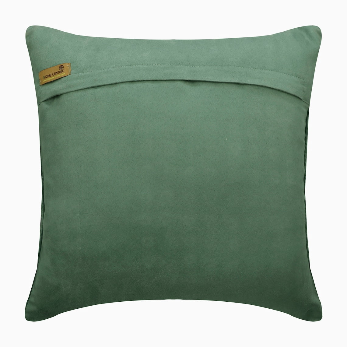 The HomeCentric Pillow Case With Zipper Teal Green Pack of 2 24x24 inch (60x60 cm) Throw Pillow Covers Velvet Beaded & Gold Foil Throw Pillows For Couch Dotted Circles & Dots - Wheeling Around Teal