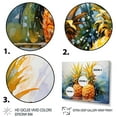 thumbnail image 3 of Designart "Sunny Pineapple Delight" Food & Beverage Metal Wall Décor Set, 3 of 5