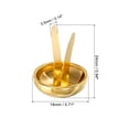 thumbnail image 2 of Unique Bargains 18x24mm Mini Brads Round Paper Fasteners for Art Crafting, Gold Tone 100pack, 2 of 5