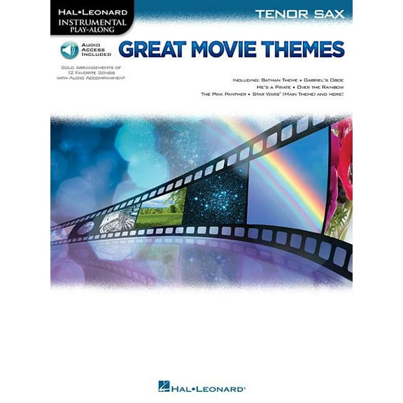 Great Movie Themes: For Tenor Sax Instrumental Play-Along (Paperback)