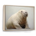 thumbnail image 2 of Designart "Home Of The Relaxed Walrus V" Walrus Floater Framed Wall Art Living Room, 2 of 5