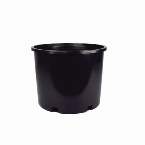 HC Companies NSR007G0G18 #7 6.24 Gallon Black Plastic Nursery Grower Planter Pots - Quantity of 10