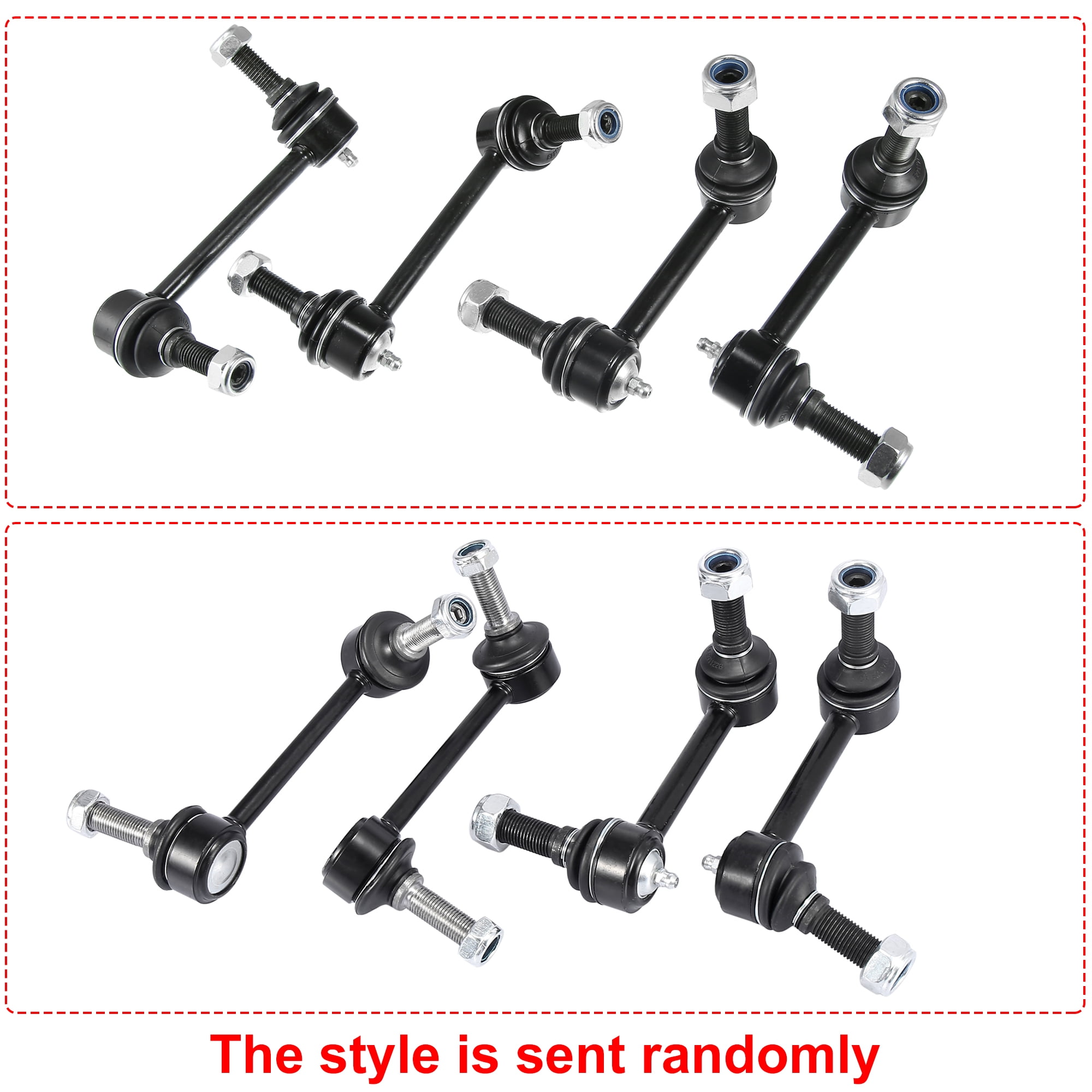 Front Rear Suspension Sway Bar End Link Set Stabilizer Bar Link K6667 K6668 for Chevrolet Trailblazer 2004-2007