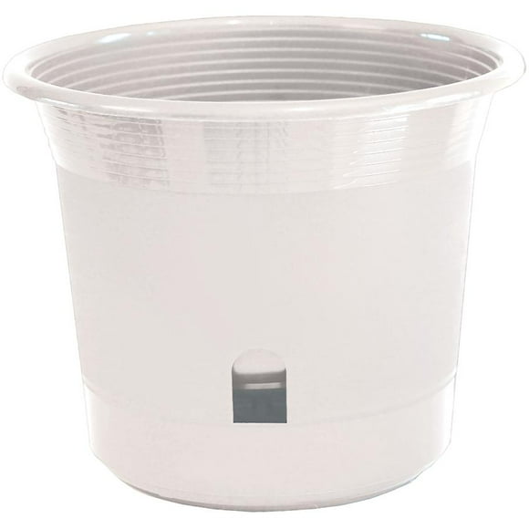 10" Self-Watering Planter - White