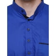 thumbnail image 4 of Chemise de Mode Indienne de Designer pour Homme, Kurta Courte en Coton (Bleu, TG), 4 of 6