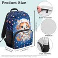 thumbnail image 7 of Aplkyhs Space Cat School Backpack for Boys Girls Ages 6-18 Large Capacity Ergonomic Padded Adjustable Shoulder Straps for Elementary Middle High School Daily Use Travel, 7 of 7