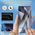 thumbnail image 3 of Dteck [3+3 Pack] Screen Protector for Samsung Galaxy S24 Plus, HD Clear Tempered Glass Screen Film + Camera Lens Protector, Fingerprint Unlock, Anti-Scratch, Bubble Free for Samsung Galaxy S24 Plus, 3 of 6