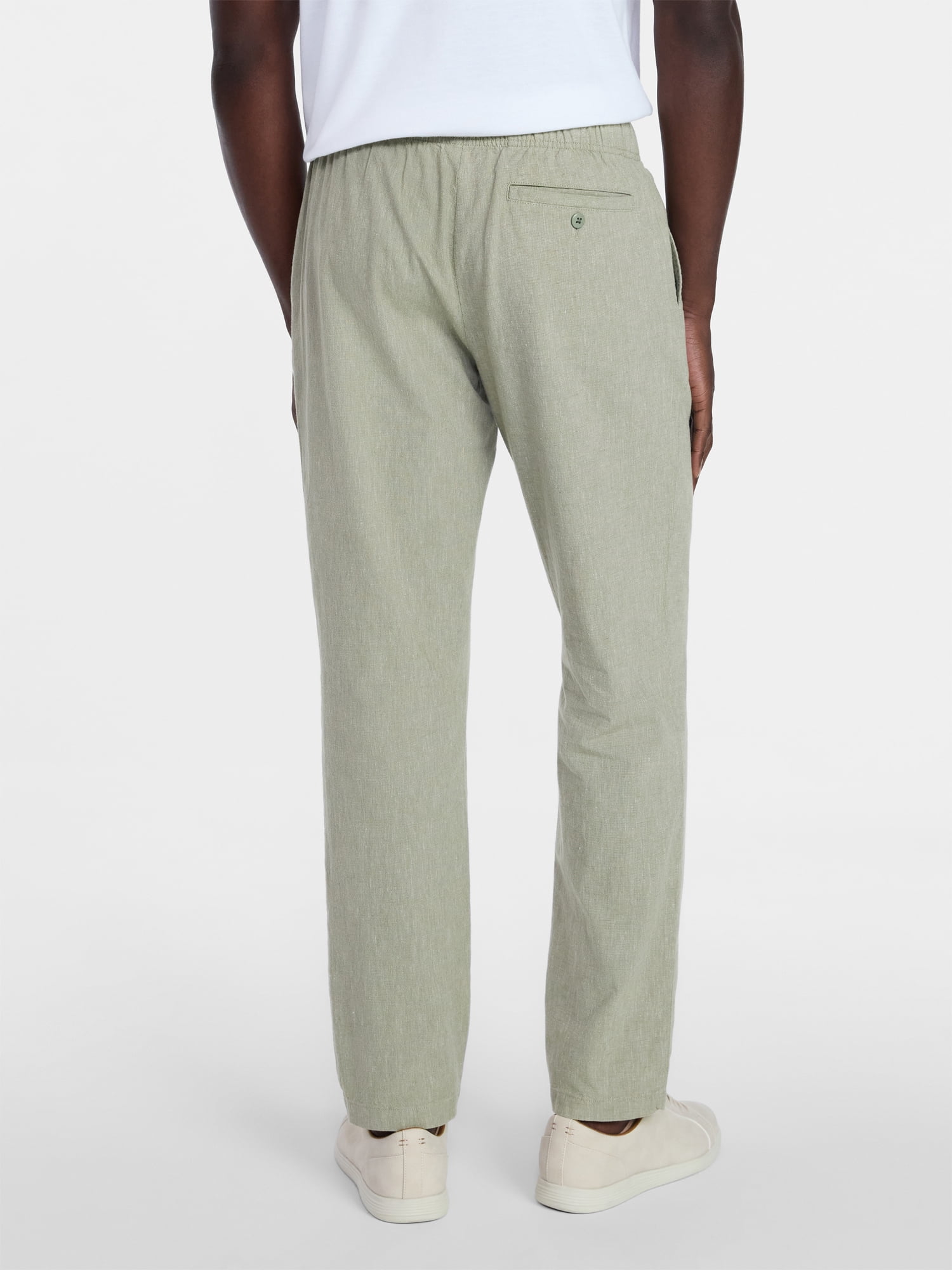 George Men's Linen Blend Weekend Pants, Sizes S-3XL