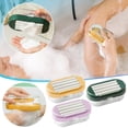 thumbnail image 1 of Caja multifuncional de espuma para jabón con cepillo rodillo • Rodillo endurecido con PP para espuma rica • Tamaño universal de jabón • Base drenable • Tapa transparente, 1 of 5