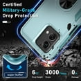 thumbnail image 5 of for Motorola Moto G Stylus 5G 2023 Case with Screen Protector[Not for 2022 Version],Heavy Duty Shockproof Full Body Cover Built in Rotatable Metal Ring Holder Kickstand,Mint Green, 5 of 17