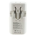 thumbnail image 4 of Lenmar Ultra-Compact All-in-One Travel Adapter with USB Port (White), AC150USBW, 4 of 7
