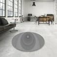 thumbnail image 3 of Ahgly Company Indoor Round Patterned Dark Gray Area Rugs, 8' Round, 3 of 6