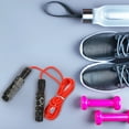 thumbnail image 5 of EXHUMKY Red Durable Workout Jump Rope with Bearing for Fitness Enthusiasts, 5 of 6