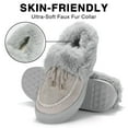 thumbnail image 3 of LUXUR Winter Shoes for Womens Moccasin House Slippers Slip On Ankle Boots Indoor & Outdoor, 3 of 7