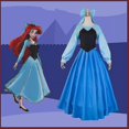 thumbnail image 3 of Disfraz de La Sirenita, disfraz de princesa de Disney Ariel, trajes, Carnaval de Halloween, ropa para adultos para mujer, 3 of 3