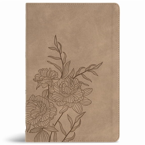 CSB Large Print Thinline Bible, Digital Study Edition, Earth Suedesoft Leathertouch, (Hardcover)