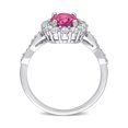 thumbnail image 4 of Everly Women's Topaz and Diamond 10K White Gold Engagement Ring, 4 of 6
