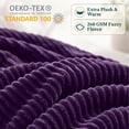 thumbnail image 4 of PAVILIA Soft Lightweight Fleece Throw Blanket for Couch Sofa, Purple, 50x60, 4 of 9